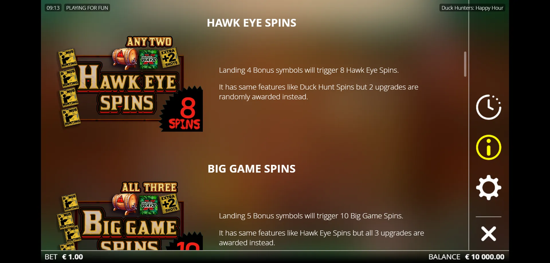 RTP y Estad&iacute;sticas en Profundidad &mdash; duck hunters happy hourduck